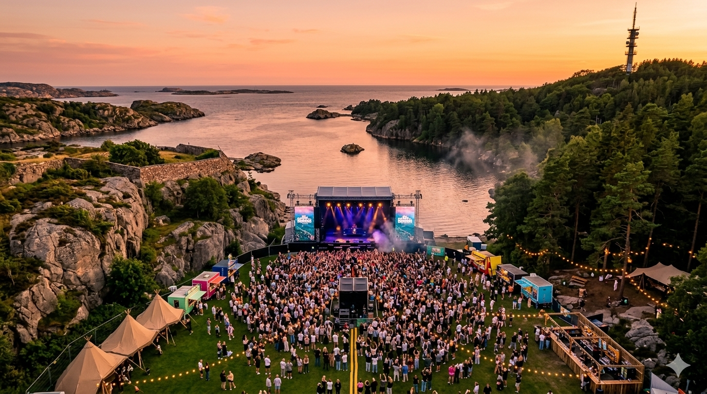 Avslappet dag på stranden i Bendiksbukta